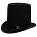 Funny Party Hats Silver Guitar Player Costume Accessory Felt Top Hat-Aviator Sunglasses