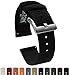 BARTON Canvas Quick Release Watch Band Straps - Choose Color & Width - 18mm, 20mm, 22mm