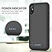 Battery Case for iPhone X/Xs/10 6500mAh, iPosible Portable Charging Case Rechargeable Extended Battery Pack for iPhone X/Xs(5.8 inch) Protective Backup Cover Charger Case Power Bank (Black)
