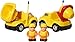 Pack of 2 Construction Cartoon R/C Toys Cement Truck and Dump Truck Radio Control Toys for Kids with 2.4Ghz Frequency So Both Can Race Together