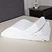 Leg Elevation Pillow for Circulation Adjustable Bed Wedge Pillow with 2 Removable Inserts and Removable Terrycloth Cover by Bluestone