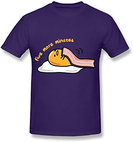 Gudetama T Shirt For Men 100% Organic Cotton XS Purple