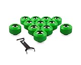 PrimoChill 1/2in. Rigid RevolverSX Series Fitting - UV Green - 12 Pack