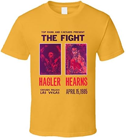 Marvin Hagler Vs Sugar Ray Leonard Retro 80's Boxing Fight T Shirt