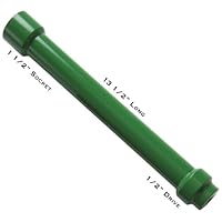 Scope Sockets 1 1/2" Deep Impact Driver Tools for Construction, Framing, Iron Work, Cement Work, Concrete, and Masonry. Different Color Socket for Every Size of Nut and Bolt Tool Needs (1 1/2",Green)