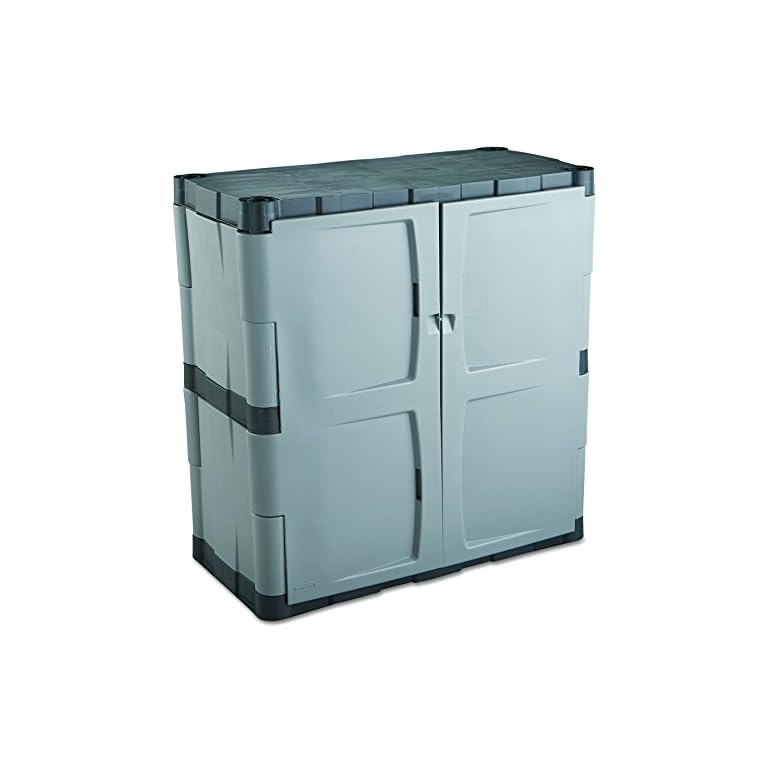 Rubbermaid Freestanding Storage with Doors, 18"D x 36"W x 37"H
