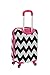 Rockland Safari Hardside Spinner Wheel Luggage, Pink Chevron, Carry-On 20-Inch