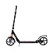 Goplus Folding Kick Scooter, Great Gift for Adult Teen Deluxe Aluminum 2 Big Wheels Glider Adjustable Height w/Dual Suspension, 220lbs Capacity, Black
