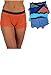 Sexy Basics Women's 6 Pack Modern Active Boy Short Boxer Brief Panties (6 Pack - Elephant, X-Large)