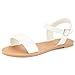 DREAM PAIRS HOBOO Women's Cute Open Toes One Band Ankle Strap Flexible Summer Flat Sandals New