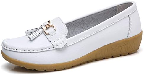 [Nomioce] レディース モカシン ローファー フラットシューズ スリッポン ママシューズ コンフォート厚底 通気 カジュアル 春 夏 秋 妊娠中の女性の靴 ドライビングシューズ
