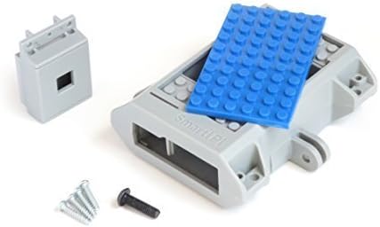 Building Block Compatible SmartiPi Raspberry Pi B+,2, 3, and Pi 3 B+ case w/Camera case โ Blue