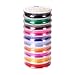 PandaHall Elite 10 Rolls 0.8mm Crystal Stretch Polyester Threads Beading String Cord 10m per Roll 10 Colors for Bracelets Necklace Jewelry Making