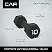 CAP Barbell Black Neoprene Coated Dumbbell, 10 lb Single