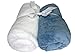 Cozy Fleece Microplush Fitted Crib Sheet, Blue/White