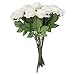 AmyHomie 15pcs Artificial Silk Roses Flowers Bouquet Home Wedding Decoration for Bridal Wedding Bouquet,Birthday Bunch Hotel Party Garden Floral Decor
