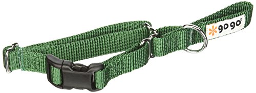 GoGo Pet Products GoGo 5/8-Inch Martingale Dog Collar, Small, Hunter Green