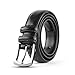 Men's Classic Dress Leather Belt, Black & Brown Colors, Regular Big & Tall Sizes
