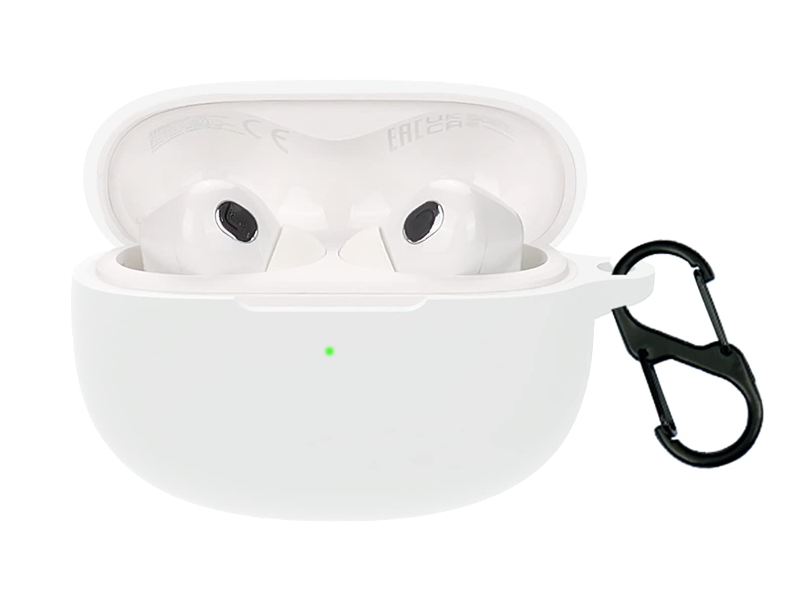 GIOPUEY Cilicone Case for Xiaomi Buds 3T PRO, Ultra-thin soft Cover, Slim-Fit,Anti-Fall,Not Easy to Dirty - White