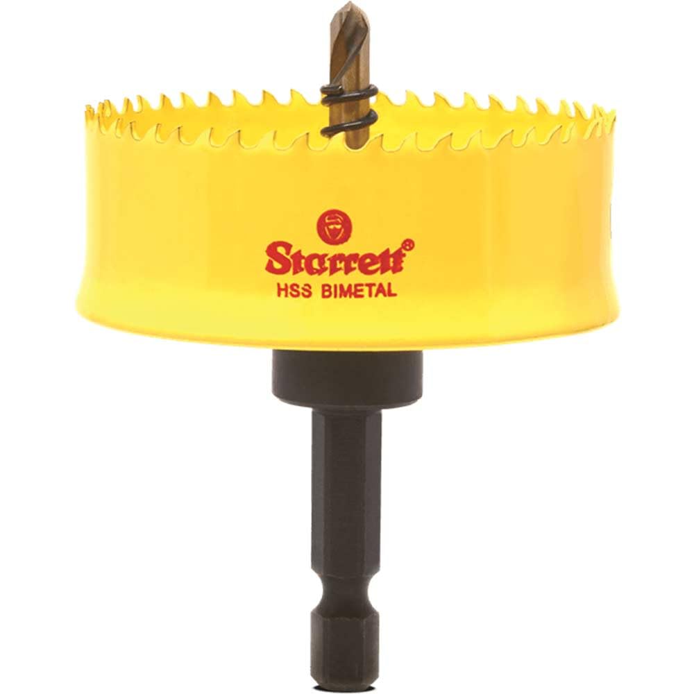 Starrett HSS Bi-Metal Hole Saw - CSC51 Cordless Smooth Cutting Hole Saw - For Wood Plastics Steel Various Materials - 51mm