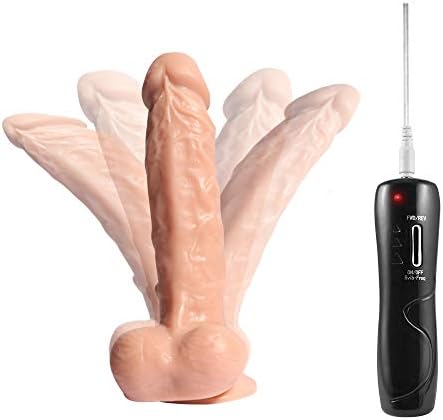 Personal Stick Lifelike Massage V-Î-Brâtor Ďî`ldɔs' with Strong Suction Cup