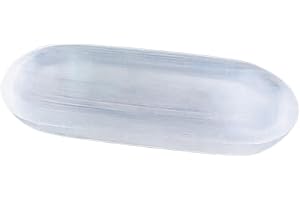 Luwecf Selenite Charging Bowl, Crystal Cleaning Bowl, Polished Room Decor, Crystal Charging Station, Carved Decorative Access