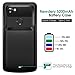NEWDERY Google Pixel 2 XL Battery Case 5200mAh, Portable Extended Charger Case, Built-in TPU and PC Charging Power Case Compatible Google Pixel 2 XL - Type-C Port (Black 6 Inches)
