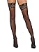 Dreamgirl Women's Plus Size Sheer Lace Top Thigh Highs