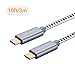 CableCreation USB C to USB C Cable 10ft 60W, Braided USB-C Cable 3A Fast Charging, Compatible with Macbook(Pro), Galaxy S20/S20+/S20 Ultra/S10/S9/S9+, Note 10, Pixel 3XL, etc. Space Gray