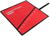 FTVOGUE Red Roll Up Tool Bag Wrench Spanner Screwdriver Pliers Storage 10 view 8