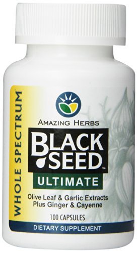 Amazing Herbs Black Seed Ultimate with Garlic, Ginger, Cayenne Capsules, 100 Count by Amazing Herbs