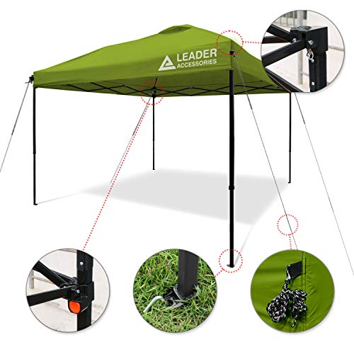 Leader Accessories 10' x 10' Instant Canopy with 4Pack Canopy Weights