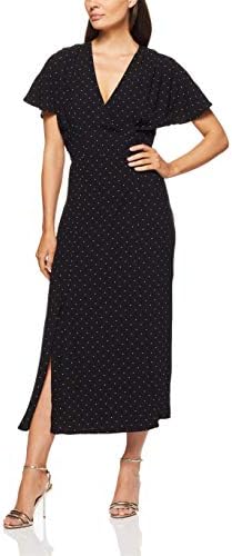 black summer wrap dress