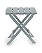Camco 51682 Gray Regular Adirondack Portable Outdoor Folding Side Table, Perfect For The Beach, Camping, Picnics, Cookouts and More, Weatherproof and Rust Resistant