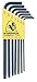 Bondhus 10945 Set of 7 Balldriver L-wrenches, sizes 5/64-3/16
