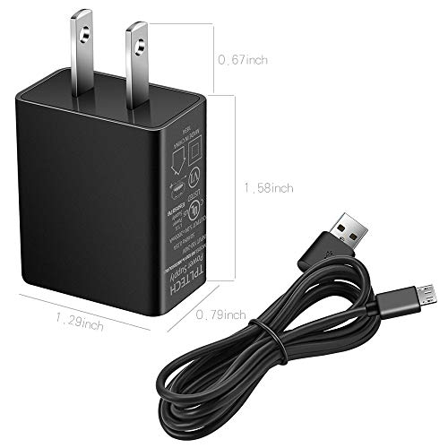 Fire Tablet Charger 2A Rapid Charger with 5FT Micro USB Charging Cable