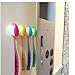 OrangeTag 4 PCS Smile Face Antibacterial Toothbrush Cover Holder with Suction Cup Bath