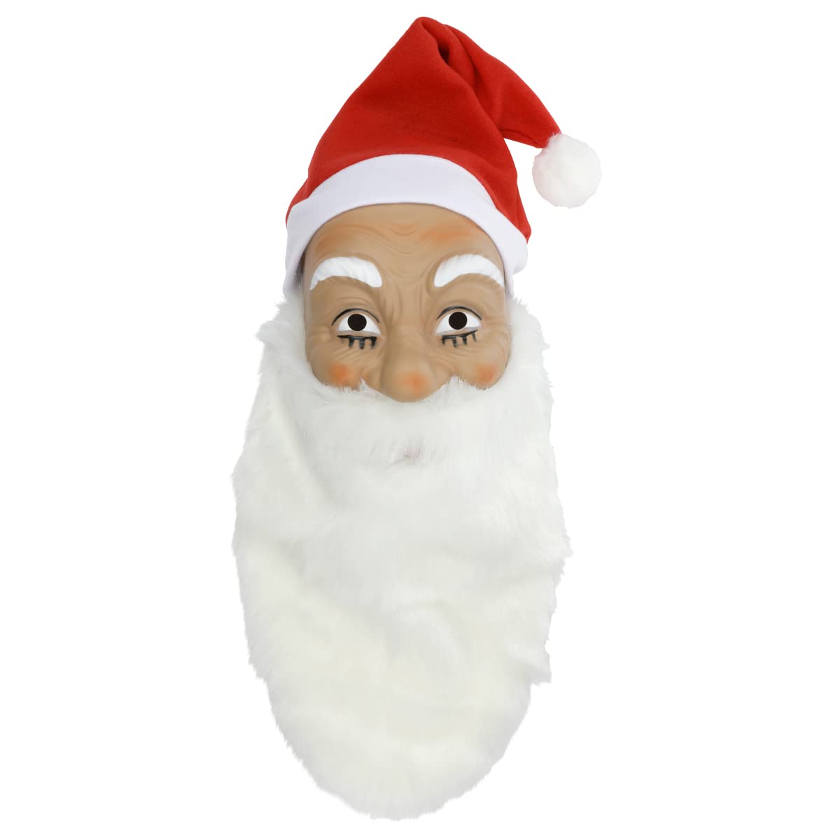 KarneLux Santa Mask with Beard and Hat