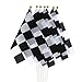 Pangda 24 Pieces Checkered Flag 8 x 5.3 Inch Racing Polyester Flags with Plastic Stick