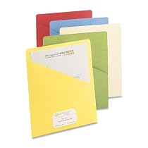 Smead Slash Jacket, Letter Size, Assorted Colors, 25 per Pack (75425)