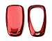 iJDMTOY Glossy Metallic Red Exact Fit Key Fob Shell Cover Compatible with 2016-up Chevrolet Camaro Cruze Spark Volt, 2017-up Malibu Bolt Sonic Trax, etc