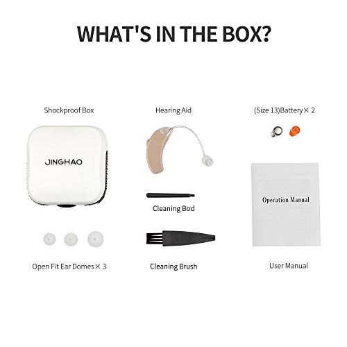 Hearing Amplifier for Adults and Elder - Hearing Enhancement Amplifier Noise Reduction FDA Approved Battery Size 13