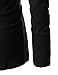 (GD93) Slim Stylish Unbalanced Metallic Leather Point Knitted Cardigan Sweaters Black US S(Tag Size M)