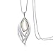 Nataliya Long Pendant Necklace (Opal Angle Eye Pendant)