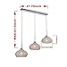 DINGGU Chrome Finish Modern 3 Lights Crystal Chandelier Pendant Lighting for Dining Room