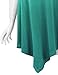 Lock and Love LL WT1053 Womens Round Neck Ombre Sleeveless Tunic Tank Top XL Teal