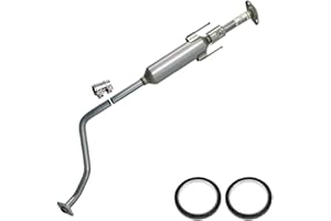 Northeastern Exhaust | Stainless Steel Resonator Pipe Compatible for Nissan Versa 2012-2017 | Nissan Versa Note 2012-2017 1.6L | Free Gaskets and Sleeve Included | Automotive Replacement Part