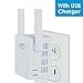 Wifi Extender, 4U Repeater Booster Supports AP Mode and Client Mode with USB Charging Port Wifi Range Extender( 802.11N 300Mbps, WPS)