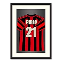 Athletes Jersey Theme Wall Art Black Framed Canvas Prints Home Decoration for Bedroom, Livingroom Ready to Hang - 23x31 inches