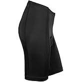 CANARI Women's Trail Short, Cycling Shorts with Lightweight Padding and Reflective Logos, Black